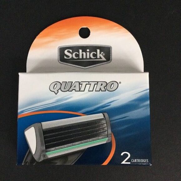 Schick Quattro Cartridges - 4 Blades - 2 Cartridges - Set Of 2 Boxes - NIB! - Picture 2 of 3
